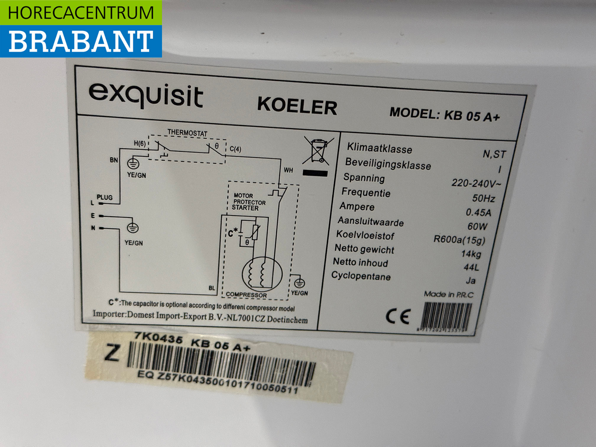 Exquisit Minibar 44 liter 230V Horeca - Afbeelding 5