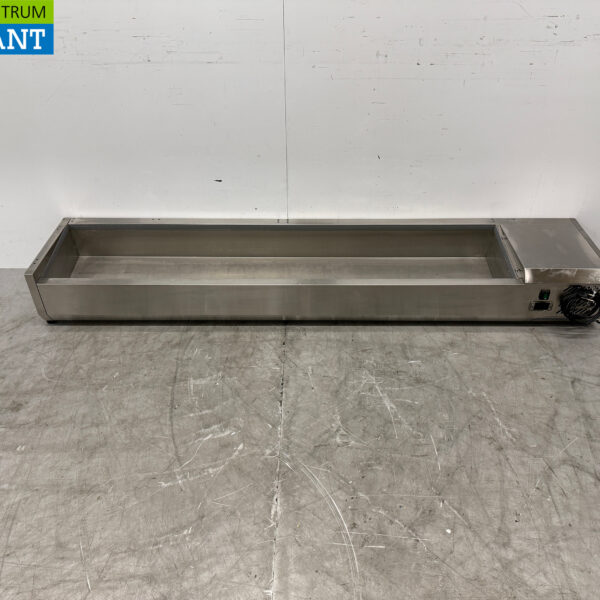 RVS Opzetvitrine Opzet koelvitrine saladière 9 x 1/3 GN 200 cm Horeca