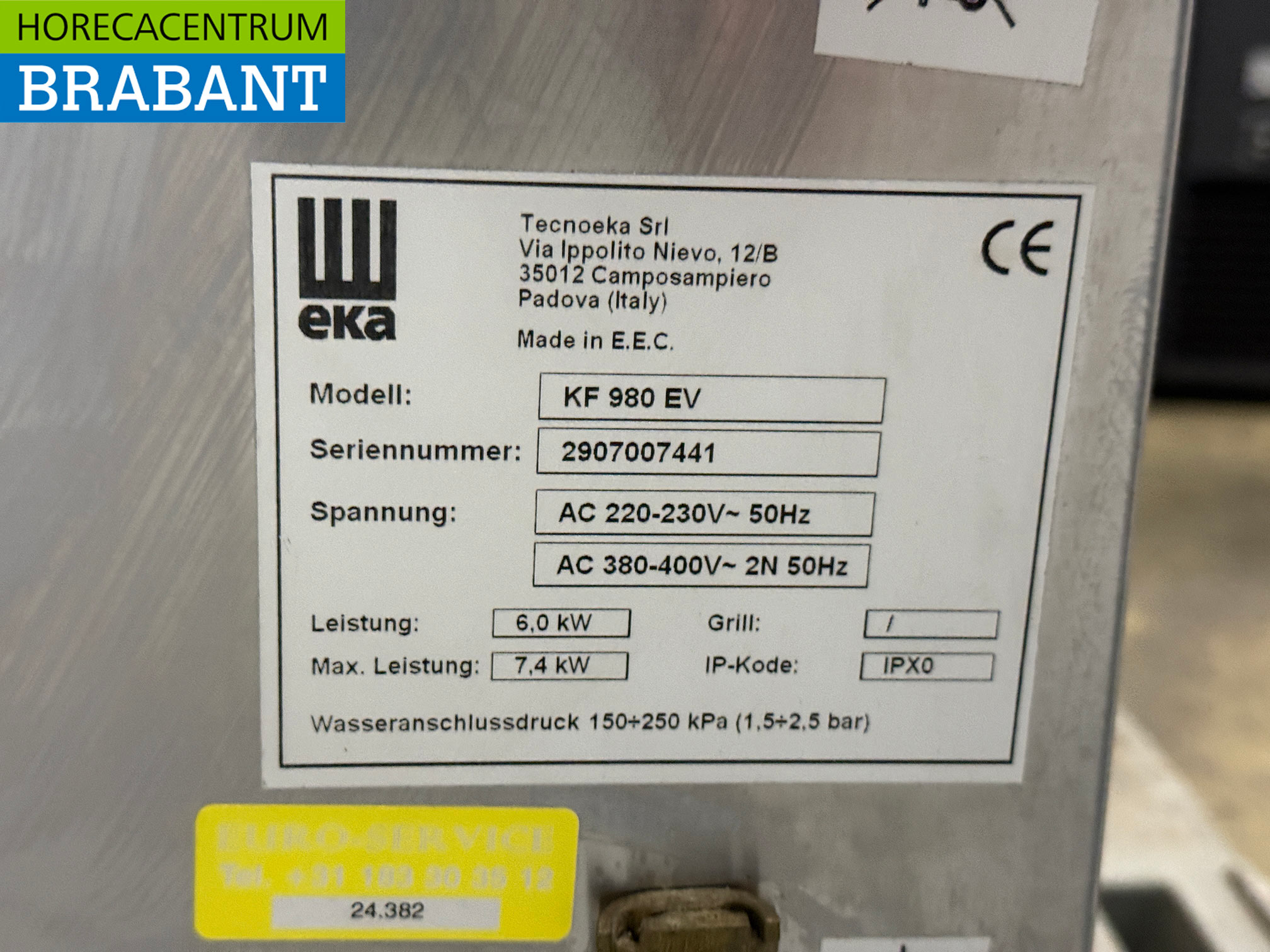 RVS EKA Combisteamer 6 x 1/1 GN 400V Horeca - Afbeelding 6