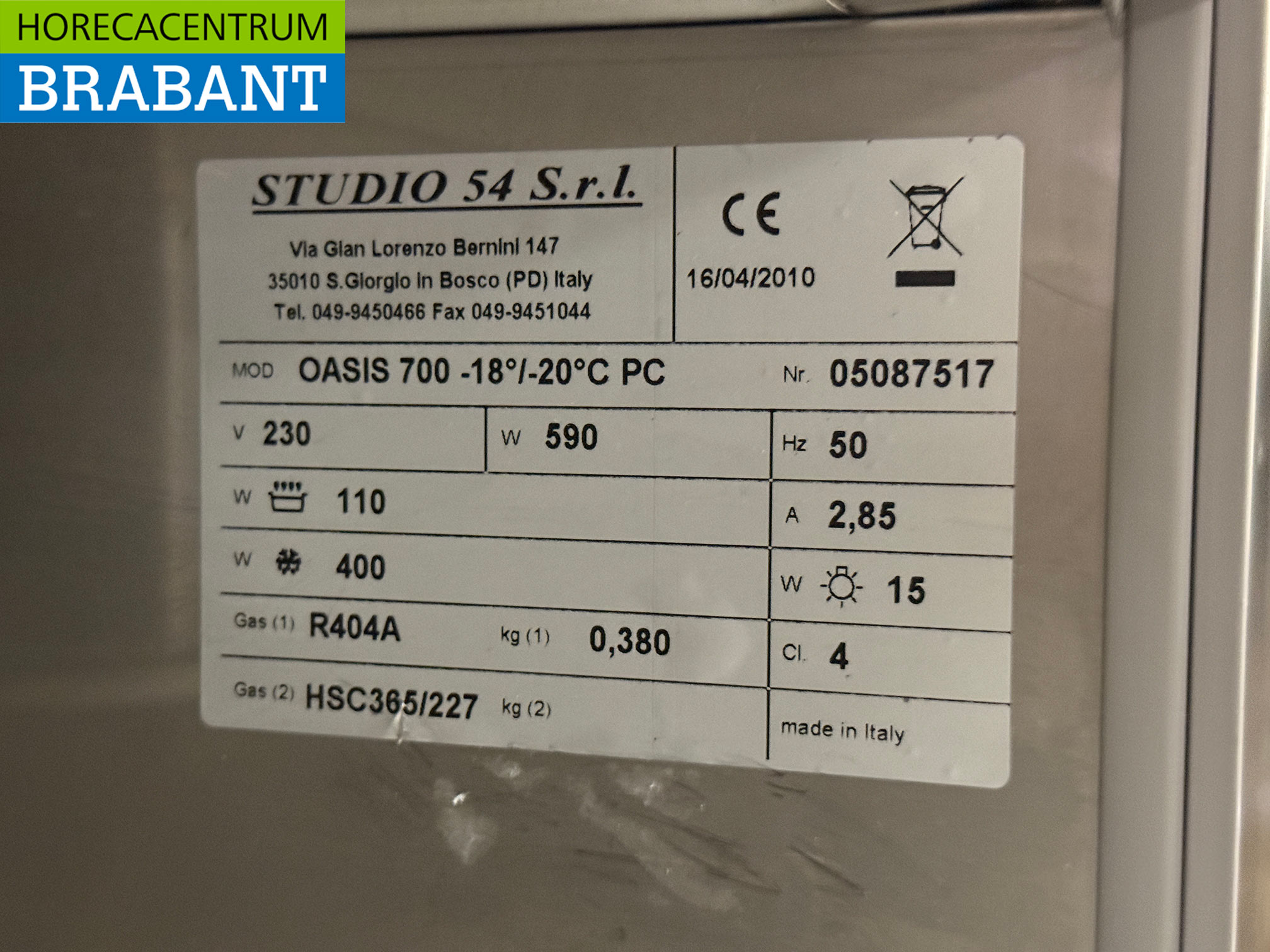 RVS Studio54 Vriezer 700 liter 230V Horeca - Afbeelding 5