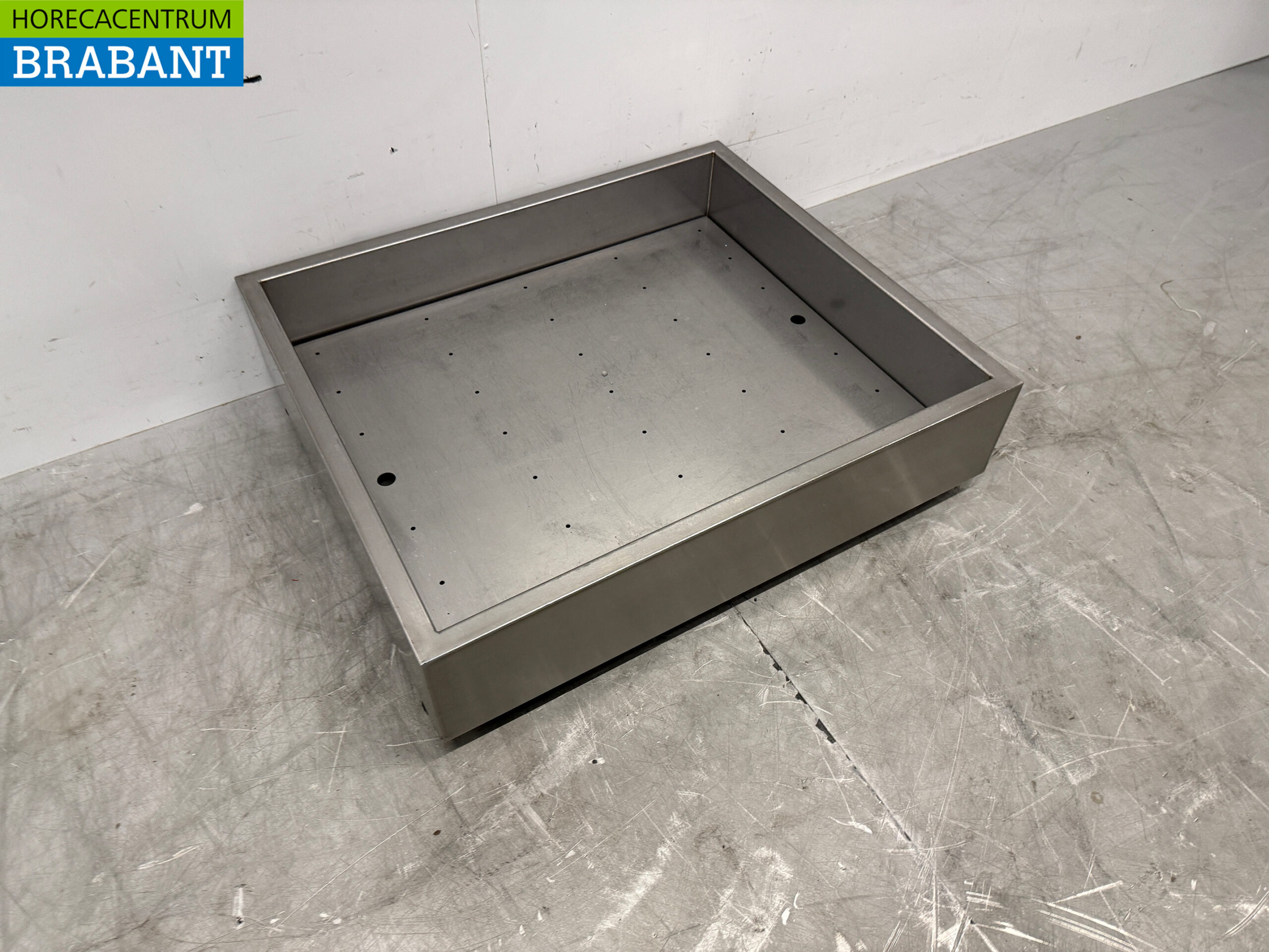 RVS ijsbak voor crushed ijs schaaf ijs 70 x 60 cm Horeca - Afbeelding 3