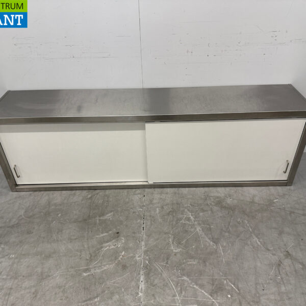 RVS Wandkast 2 Schuifdeuren 200 cm Horeca