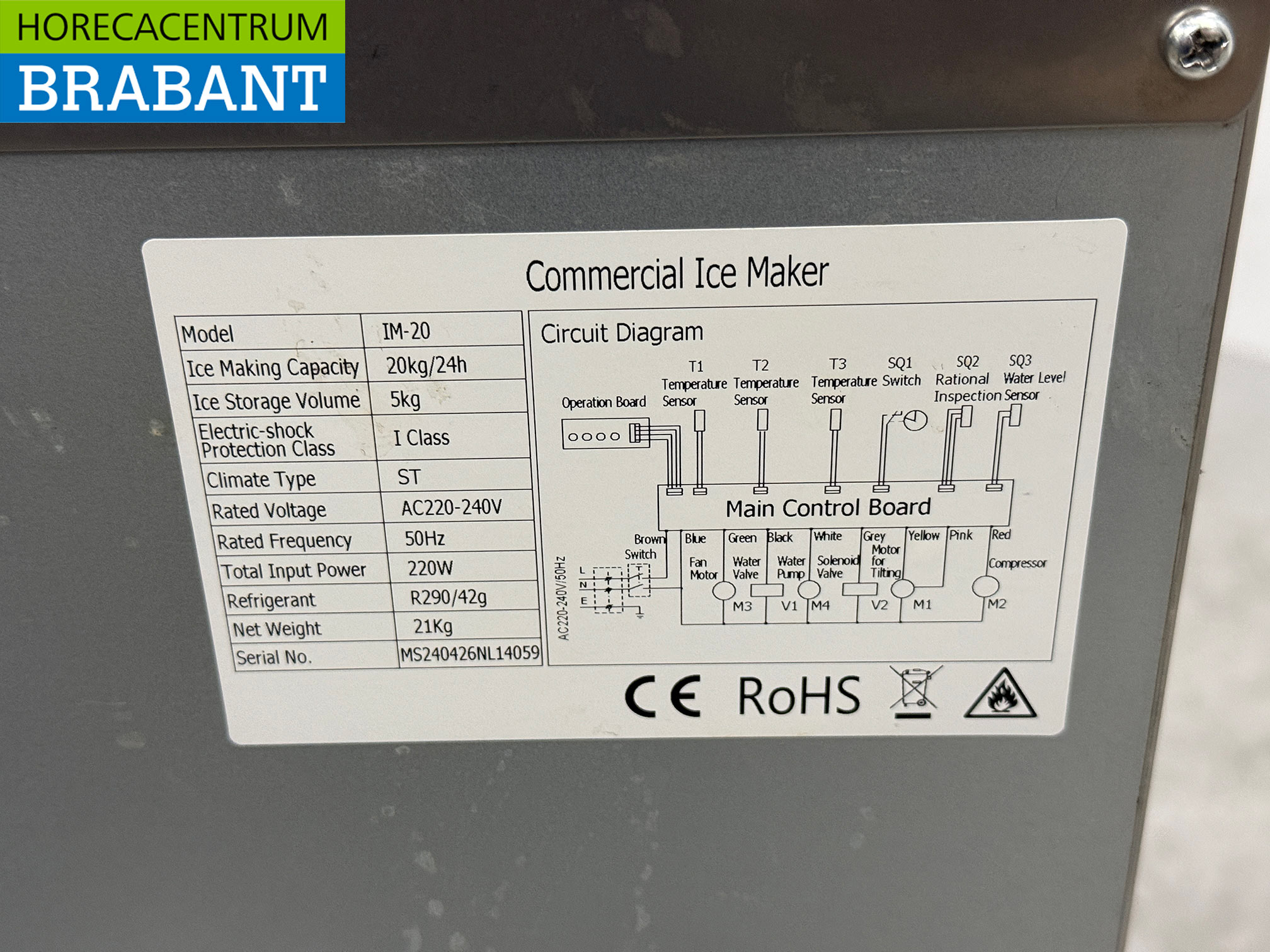 RVS ijsblokjesmachine 20 kg p/d Bunkerinhoud 5 kg 230V Horeca - Afbeelding 6