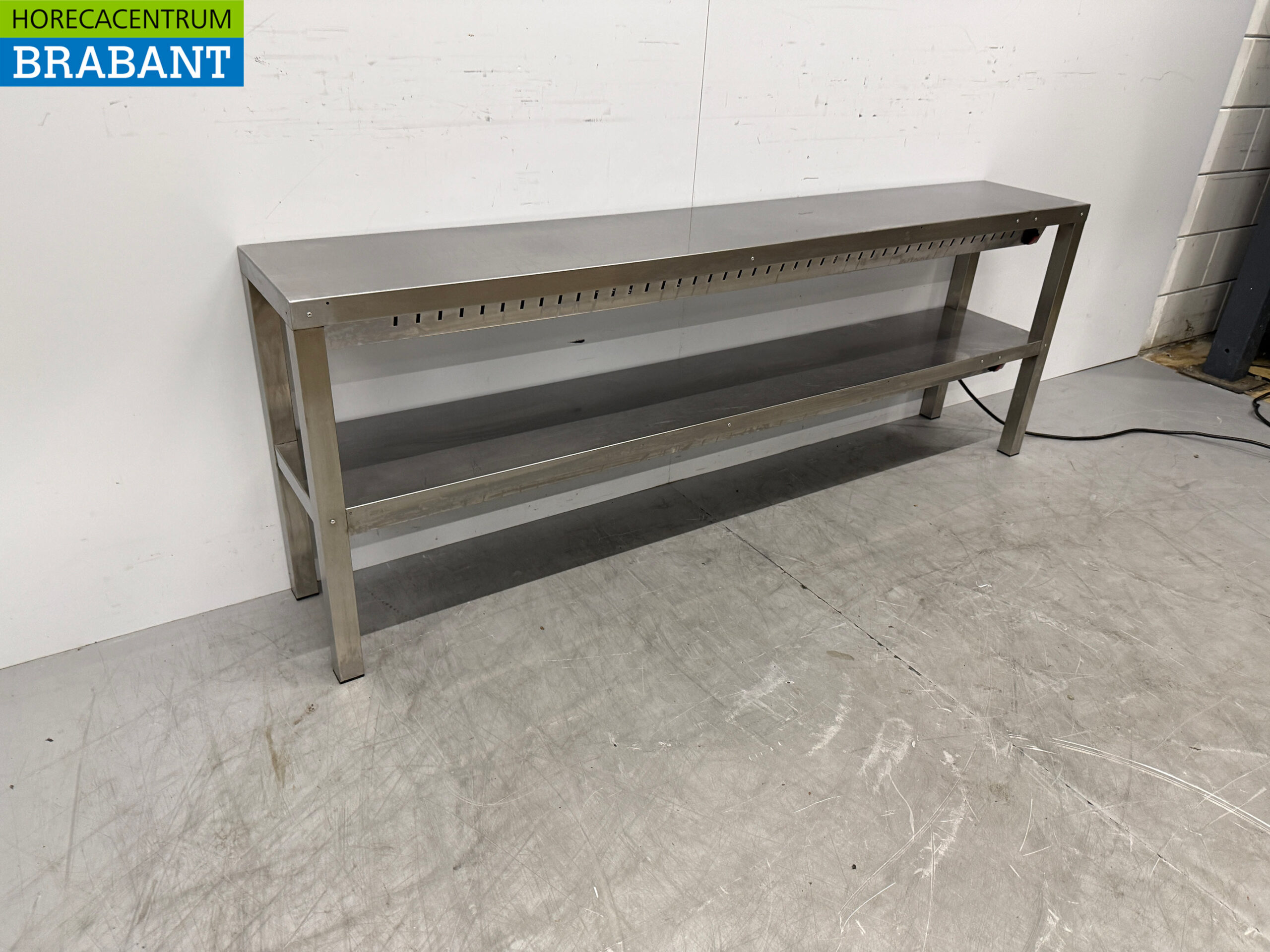 RVS Hakvoort Dubbele Warmtebrug Etagere Brug 180 x 30 x 65 cm 230V Horeca - Afbeelding 3