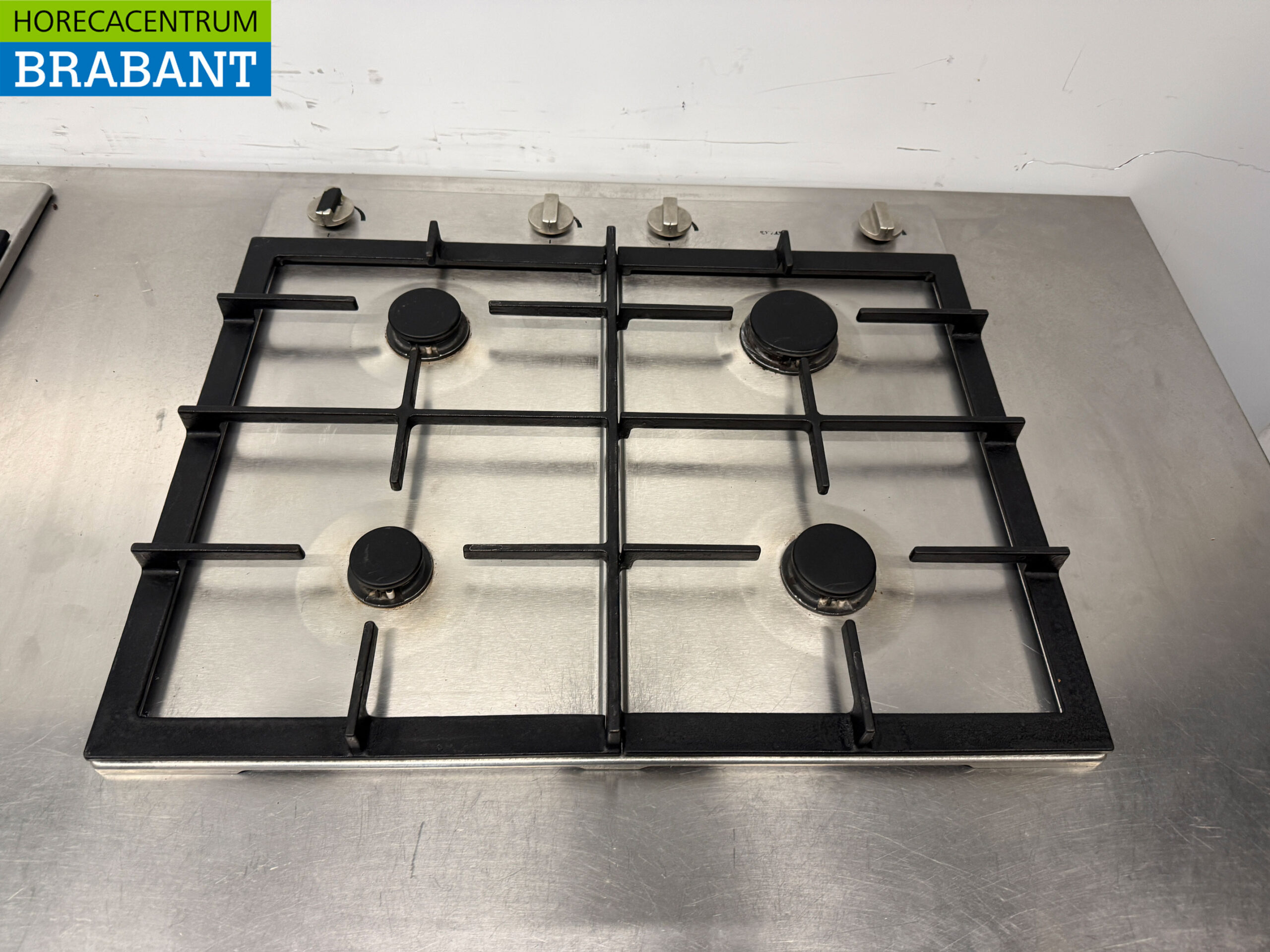 RVS Atag 4 x 4 Pits Gasfornuis Fornuis 340 cm Horeca - Afbeelding 4