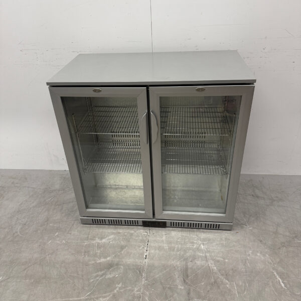 Exquisit Barkoeling 2 Glazen Klapdeuren 90 cm 230V Horeca