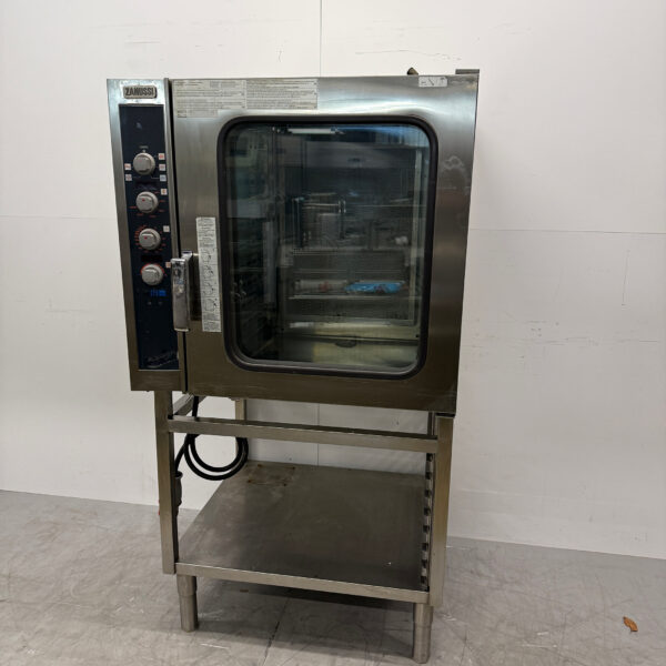 RVS Zanussi Combisteamer met onderstel 10 x 1/1 GN 400V Horeca