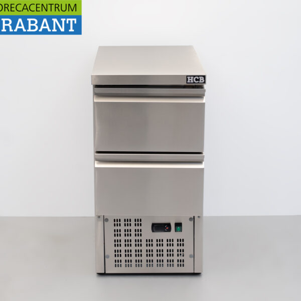 HCB RVS Koelwerkbank 2 laden 1/1 GN 43,5 cm 230V Horeca