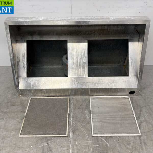 Aluminium Afzuigkap Dampkap met motor Schuin model 150 cm 230V Horeca