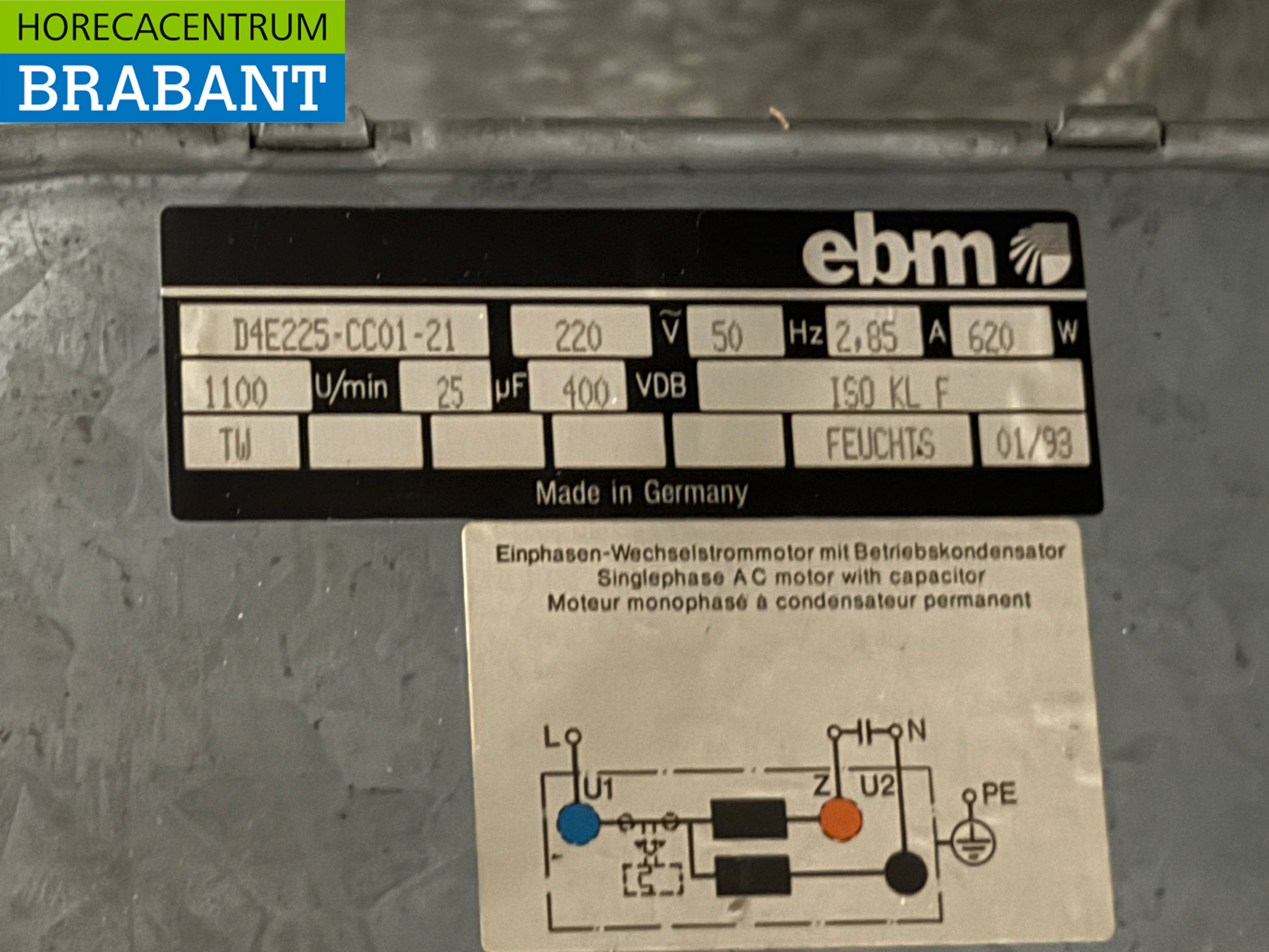 RVS Afzuigkap Dampkap Motor 2500 m3/h Schuin model 250 cm 230V Horeca - Afbeelding 4