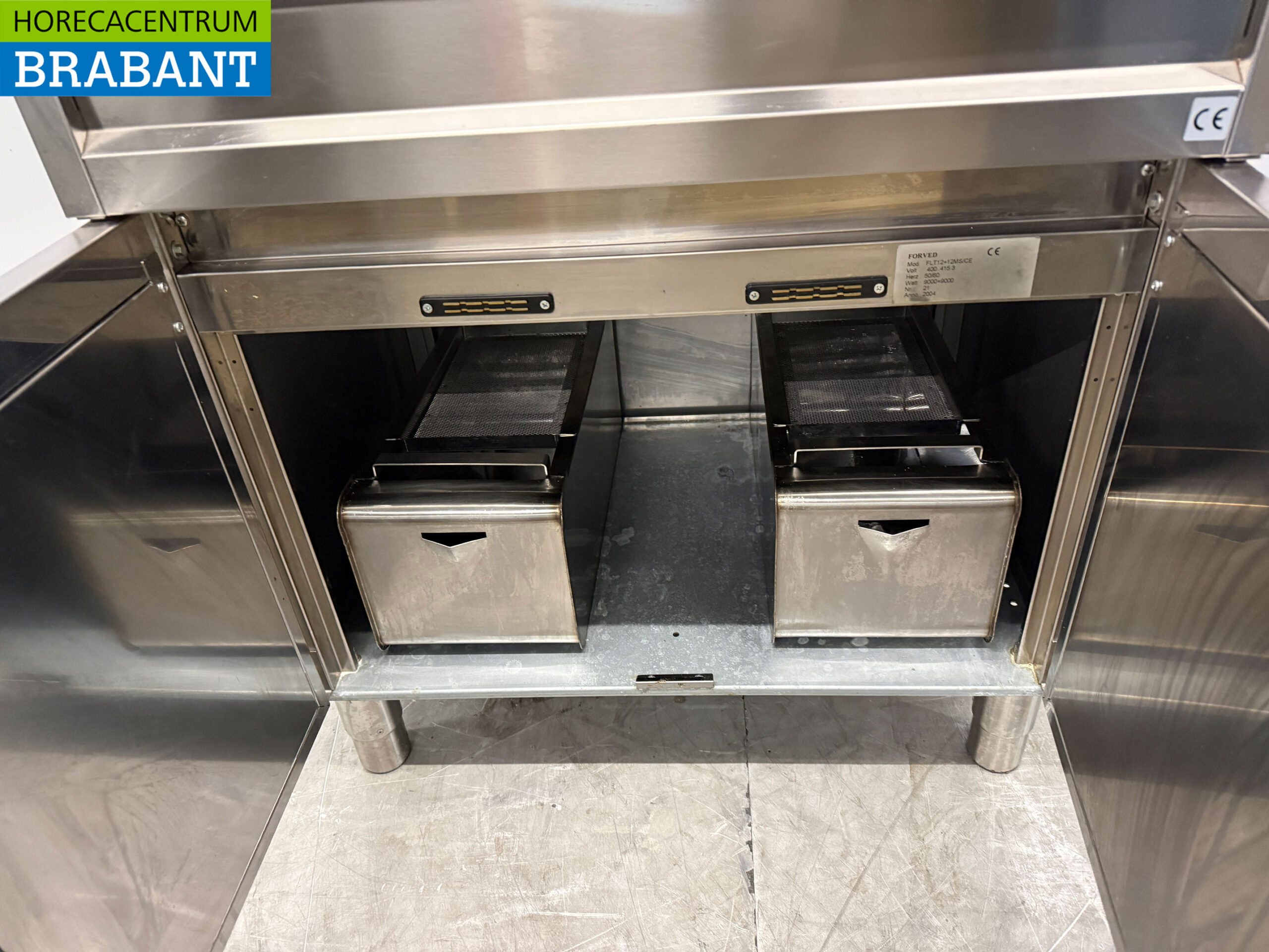 Forved RVS Dubbele Friteuse 2 x 12 liter 400V Horeca - Afbeelding 5