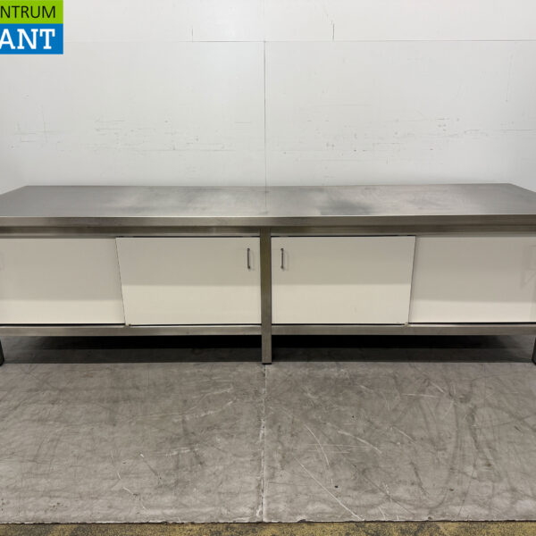 RVS Werkkast Kast 2 Schuifdeuren 240 x 70 x 65 cm Horeca