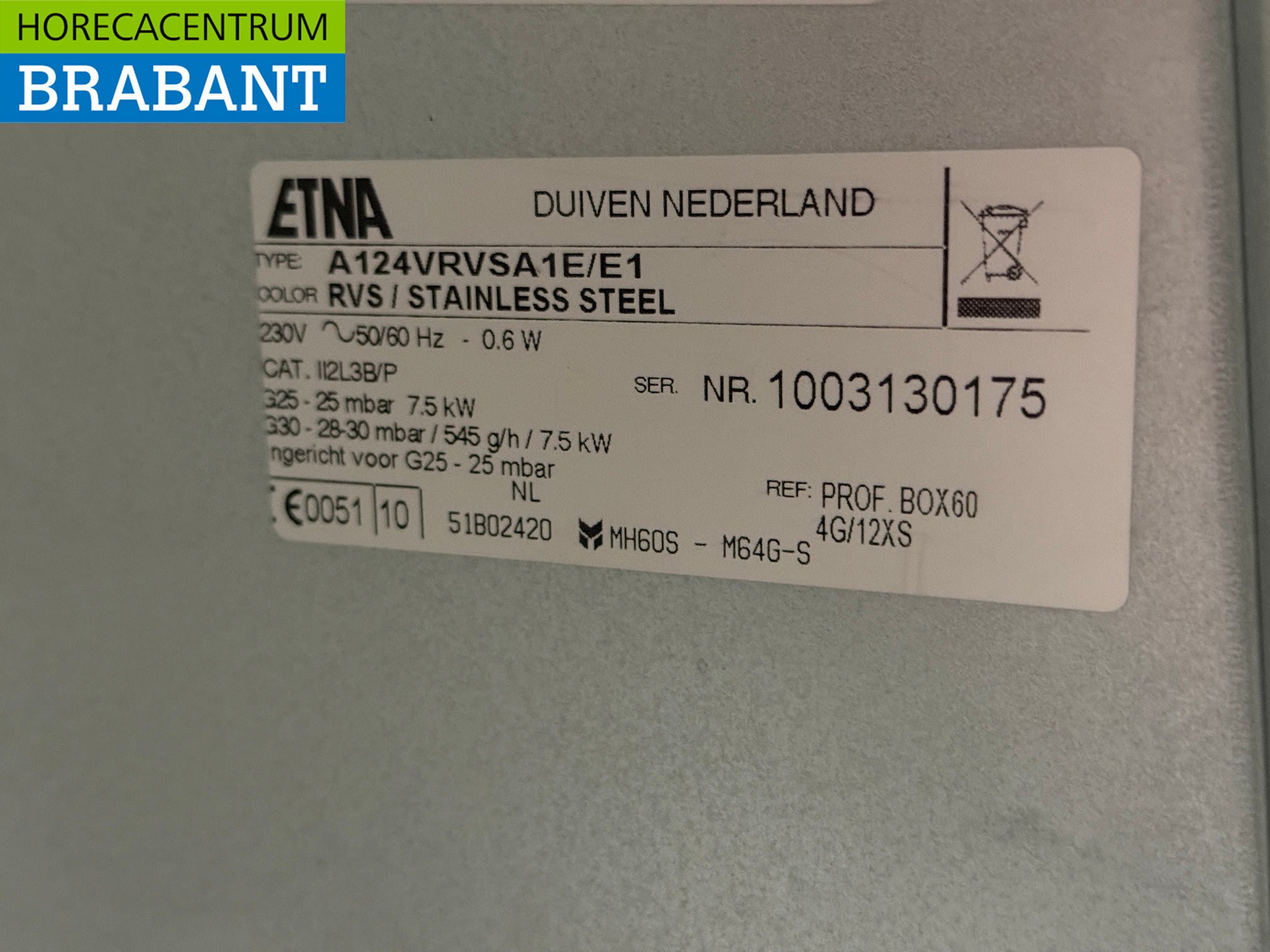 RVS Werktafel met 4 pits gasfornuis 180 cm GAS Horeca - Afbeelding 7