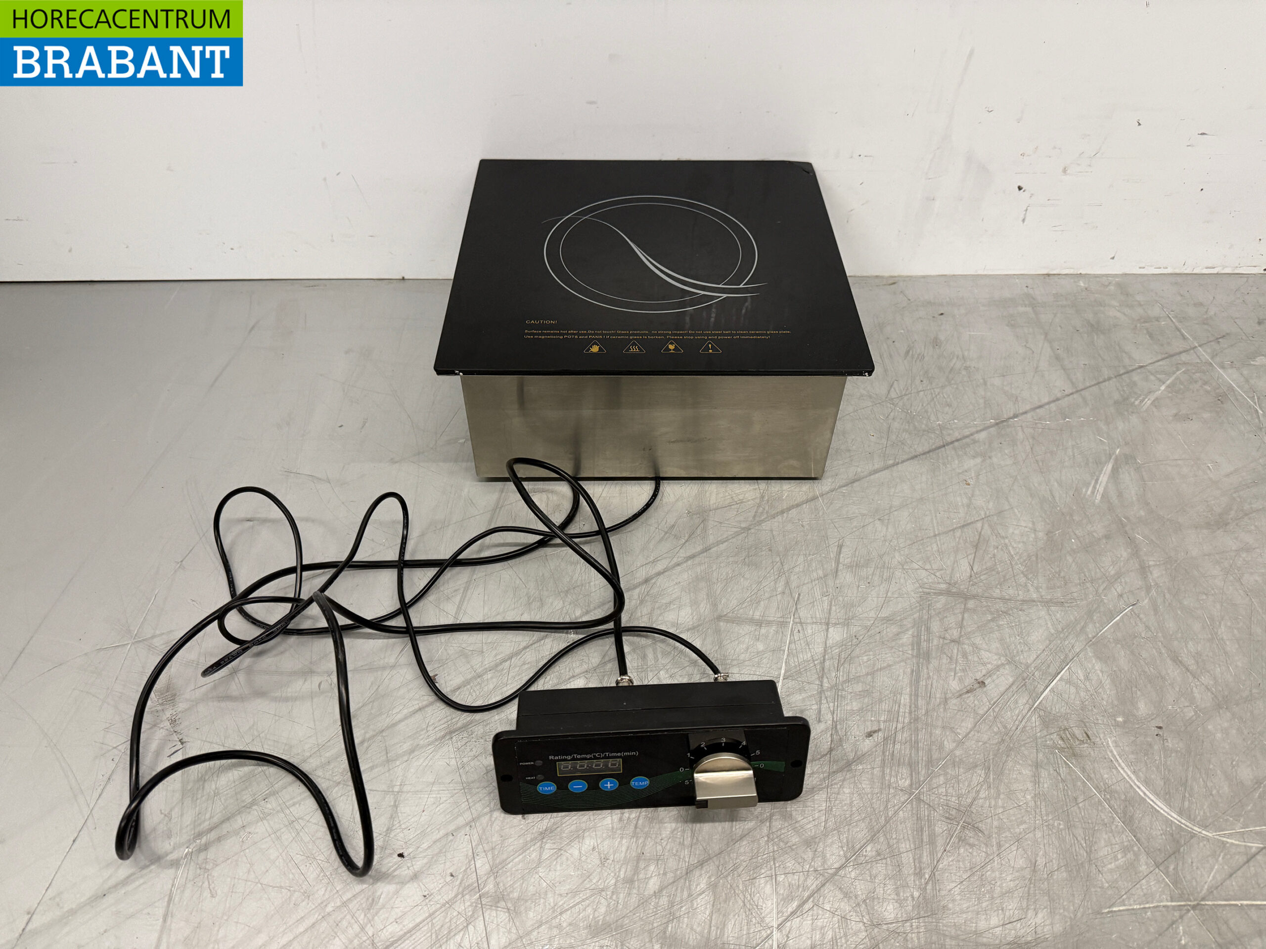 RVS Inbouw Inductie Fornuis 1 Pits 3,5 kW 230V Horeca