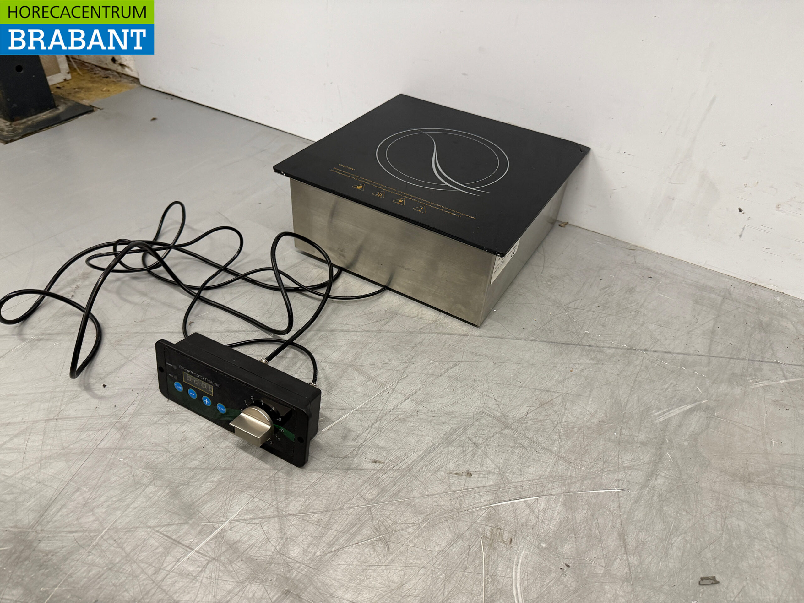 RVS Inbouw Inductie Fornuis 1 Pits 3,5 kW 230V Horeca - Afbeelding 2