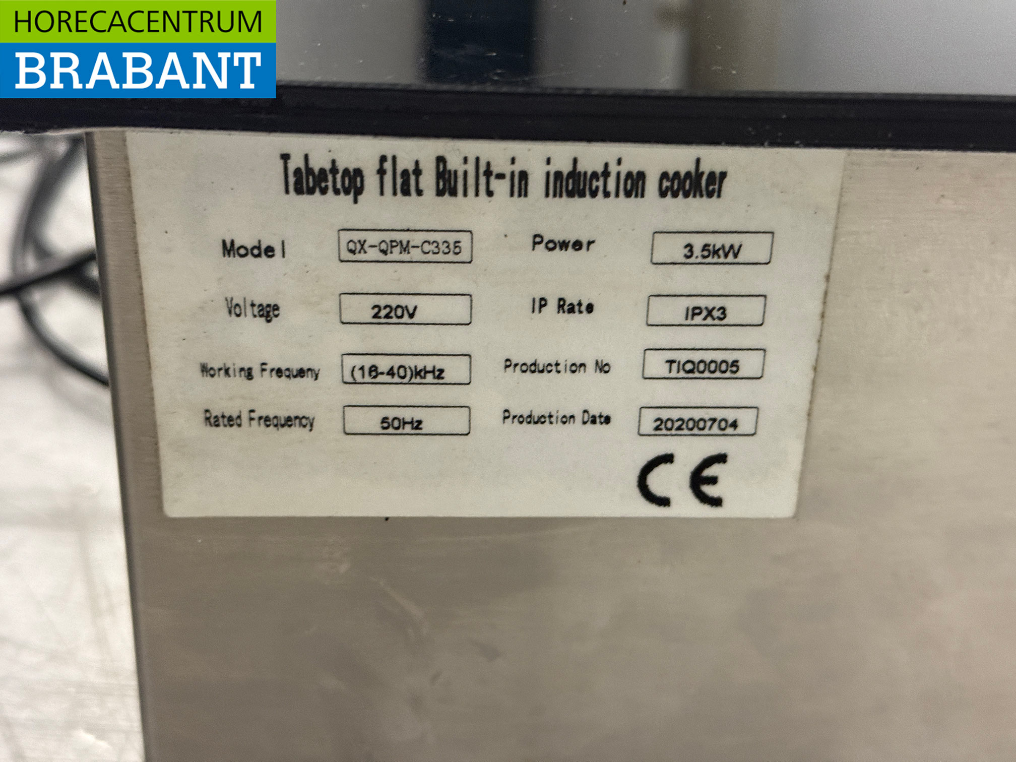RVS Inbouw Inductie Fornuis 1 Pits 3,5 kW 230V Horeca - Afbeelding 7