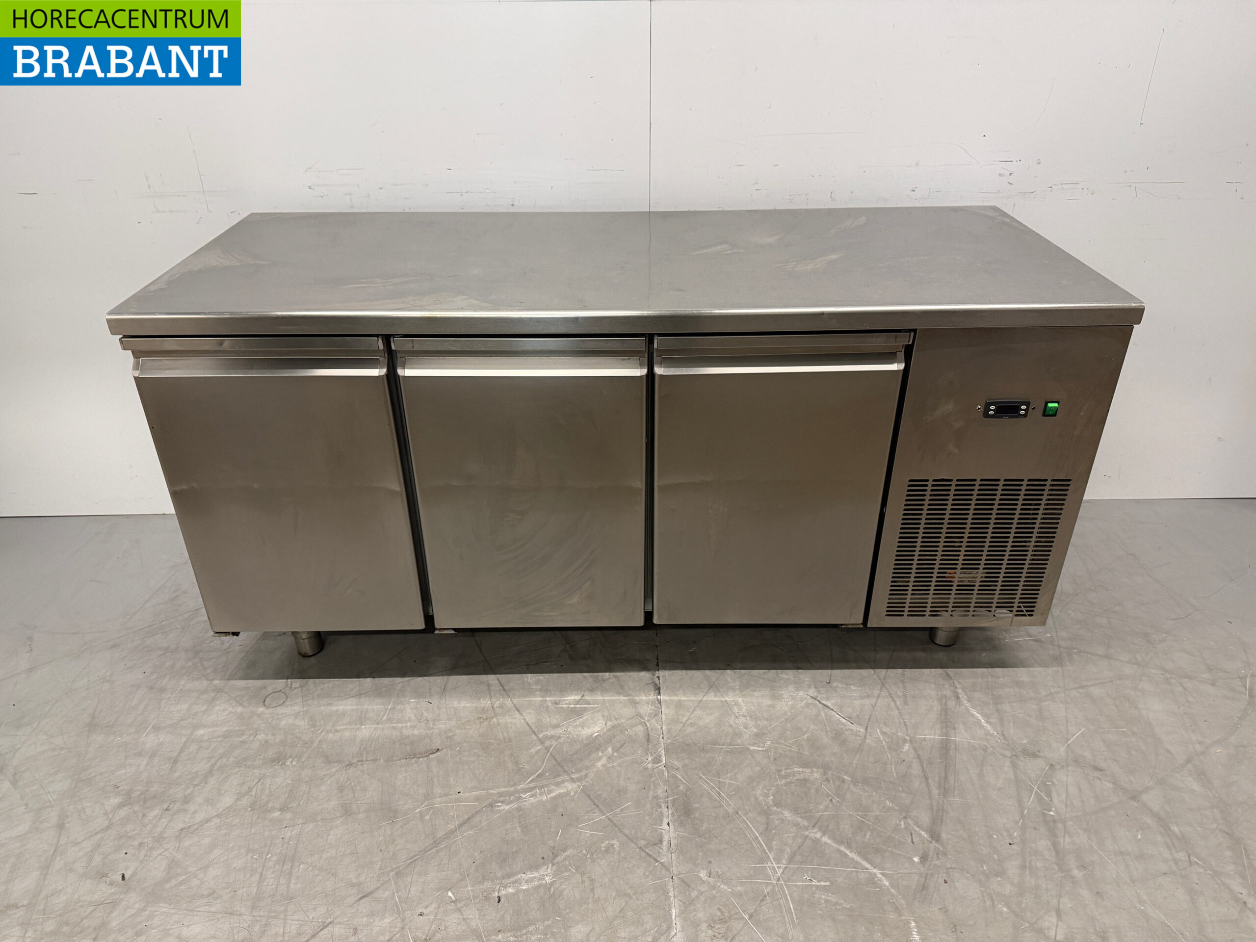 RVS Koelwerkbank 3 Deuren 178 cm 230V Horeca