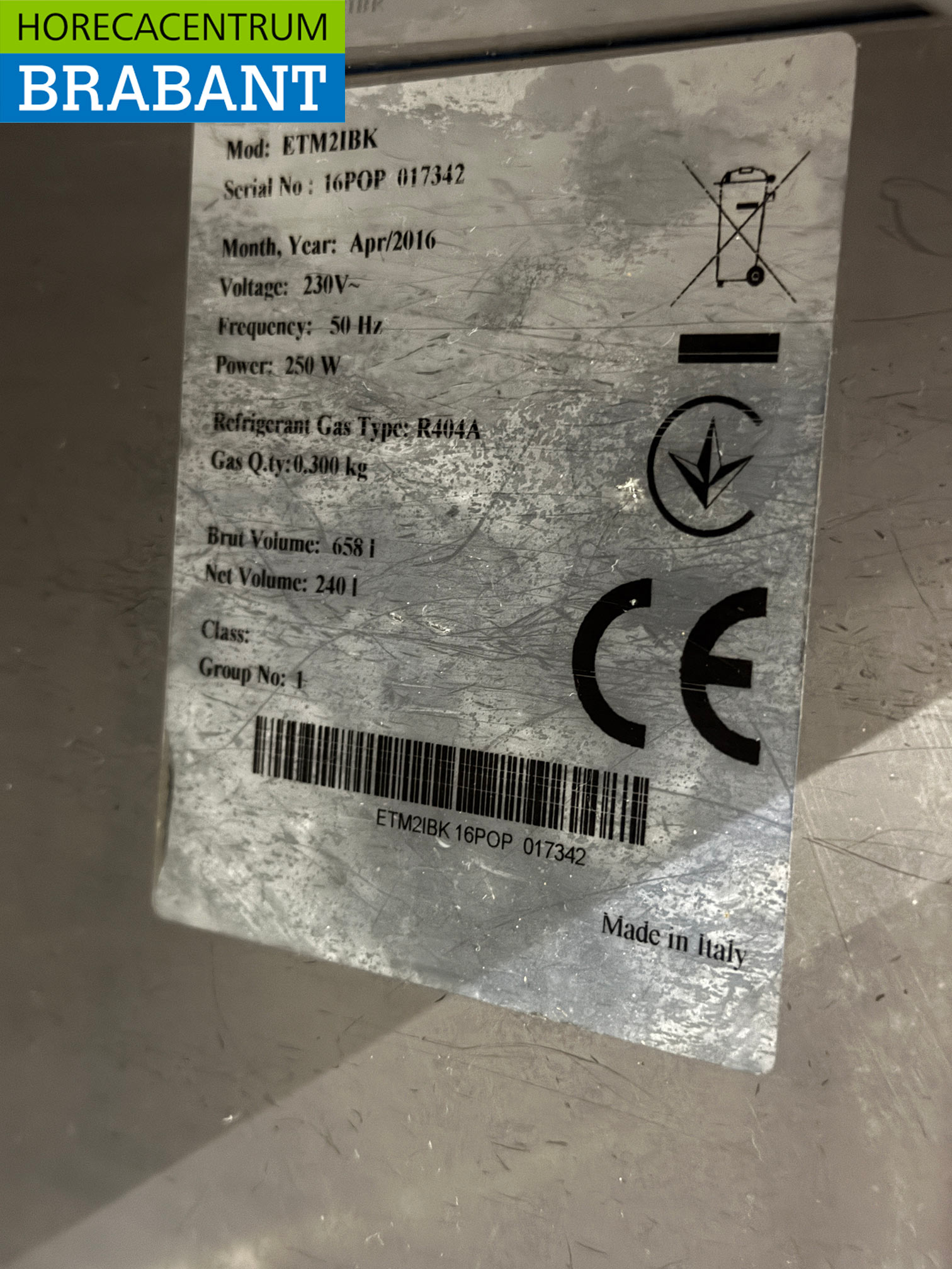 RVS Kronus Koelwerkbank 2 Deuren 131,5 cm 230V Horeca - Afbeelding 5