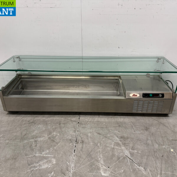 RVS Ilsa Opzetvitrine Opzet koelvitrine saladière 6 x 1/3 140 cm 230V Horeca