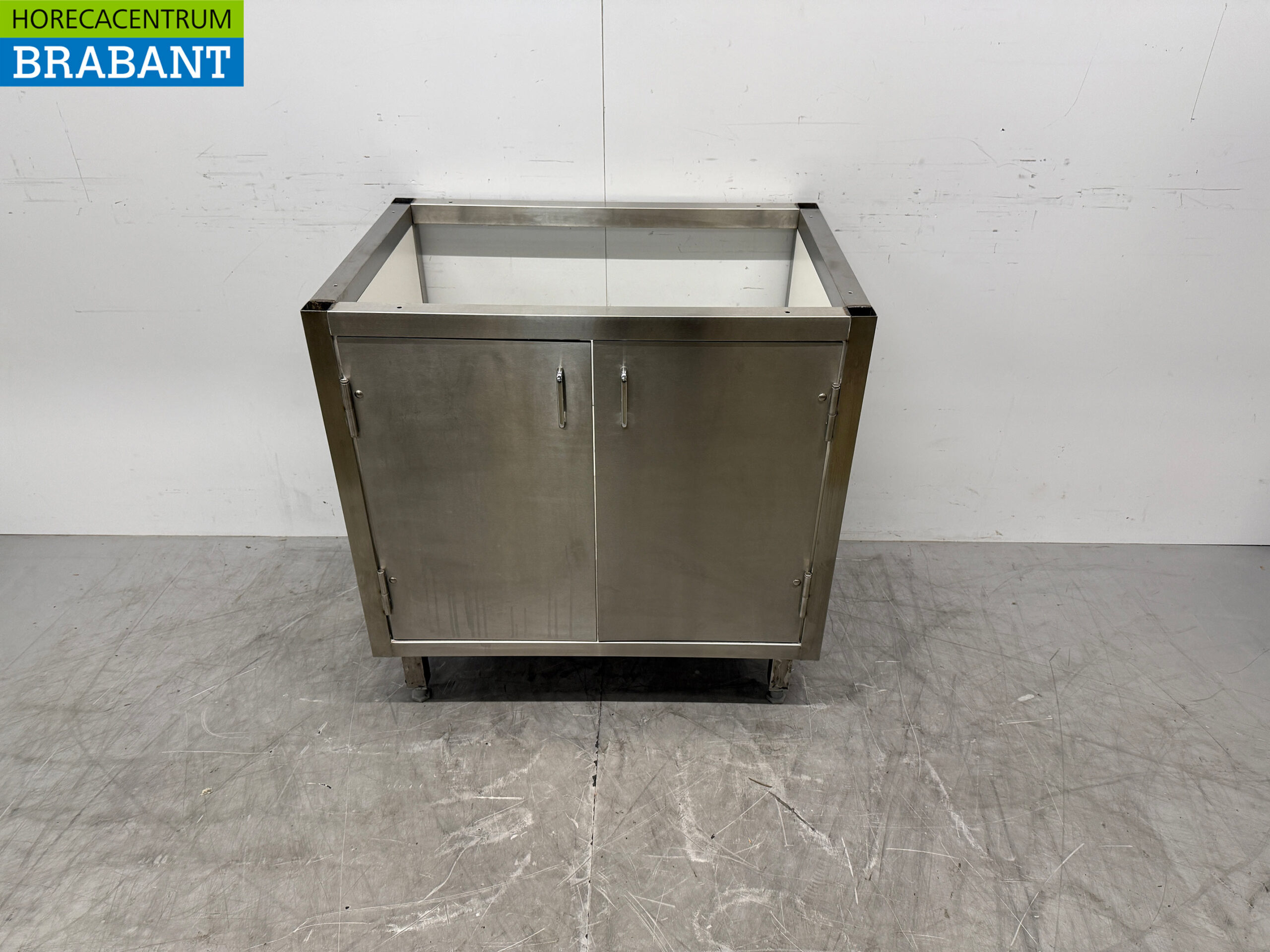 RVS Onderstel met 2 klapdeuren 86,5 x 60 x 87,5 cm Horeca