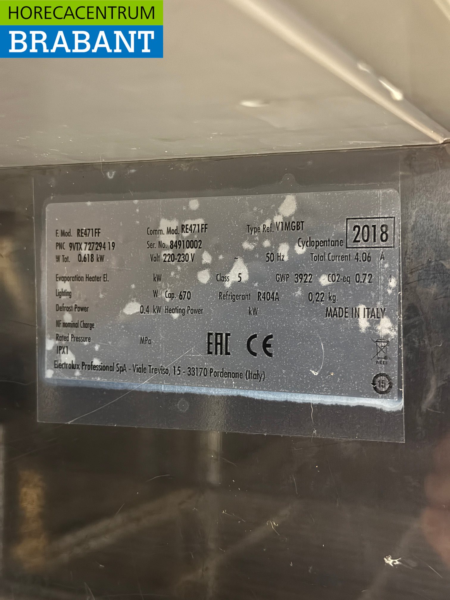 RVS Electrolux Vriezer 670 liter 230V Horeca - Afbeelding 5