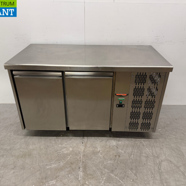 RVS Tecnodom Koelwerkbank 2 Deuren 142 cm 230V Horeca