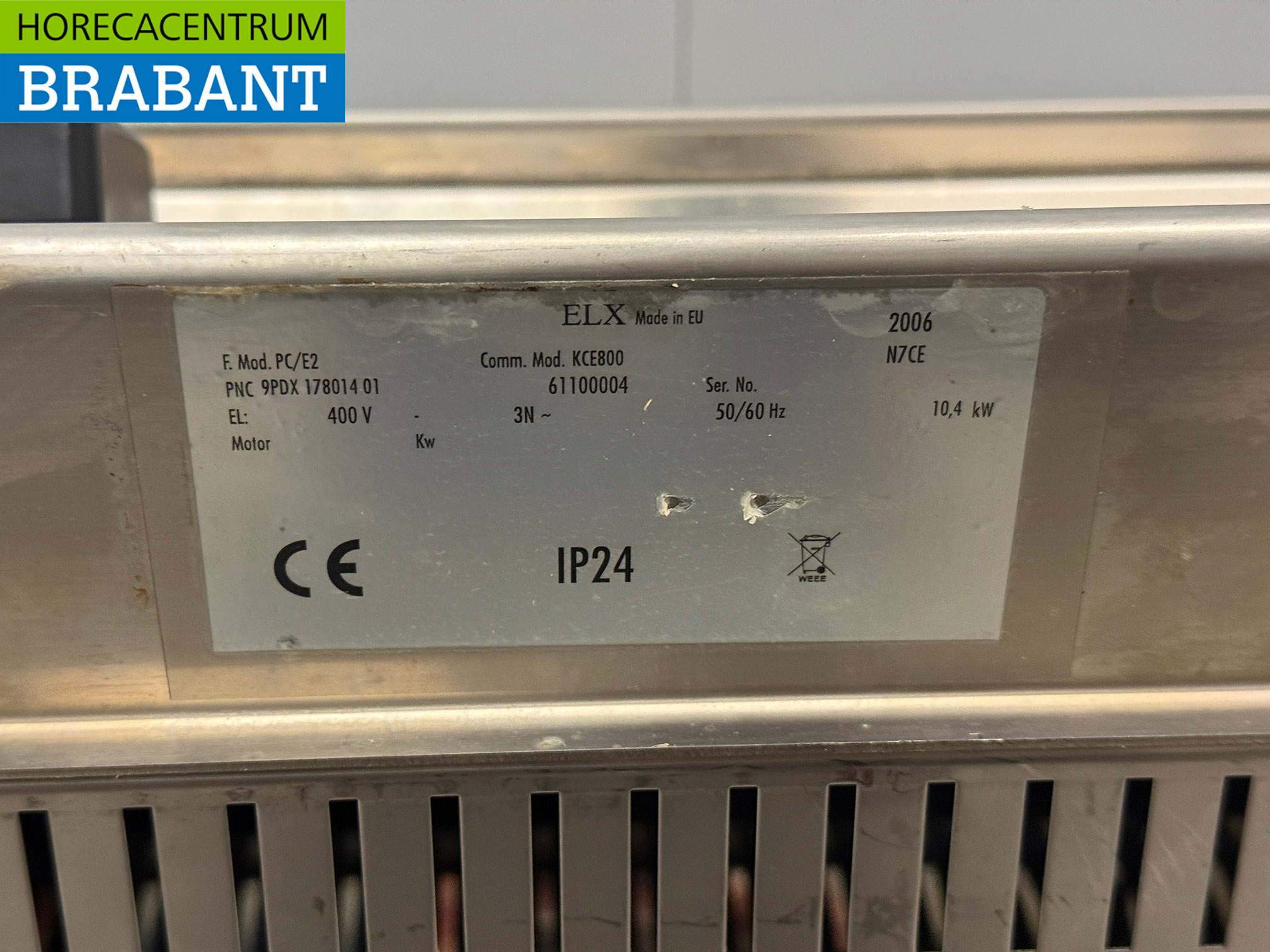 RVS Zanussi 4 Pits Elektrisch Fornuis 80 cm 400V Horeca - Afbeelding 5