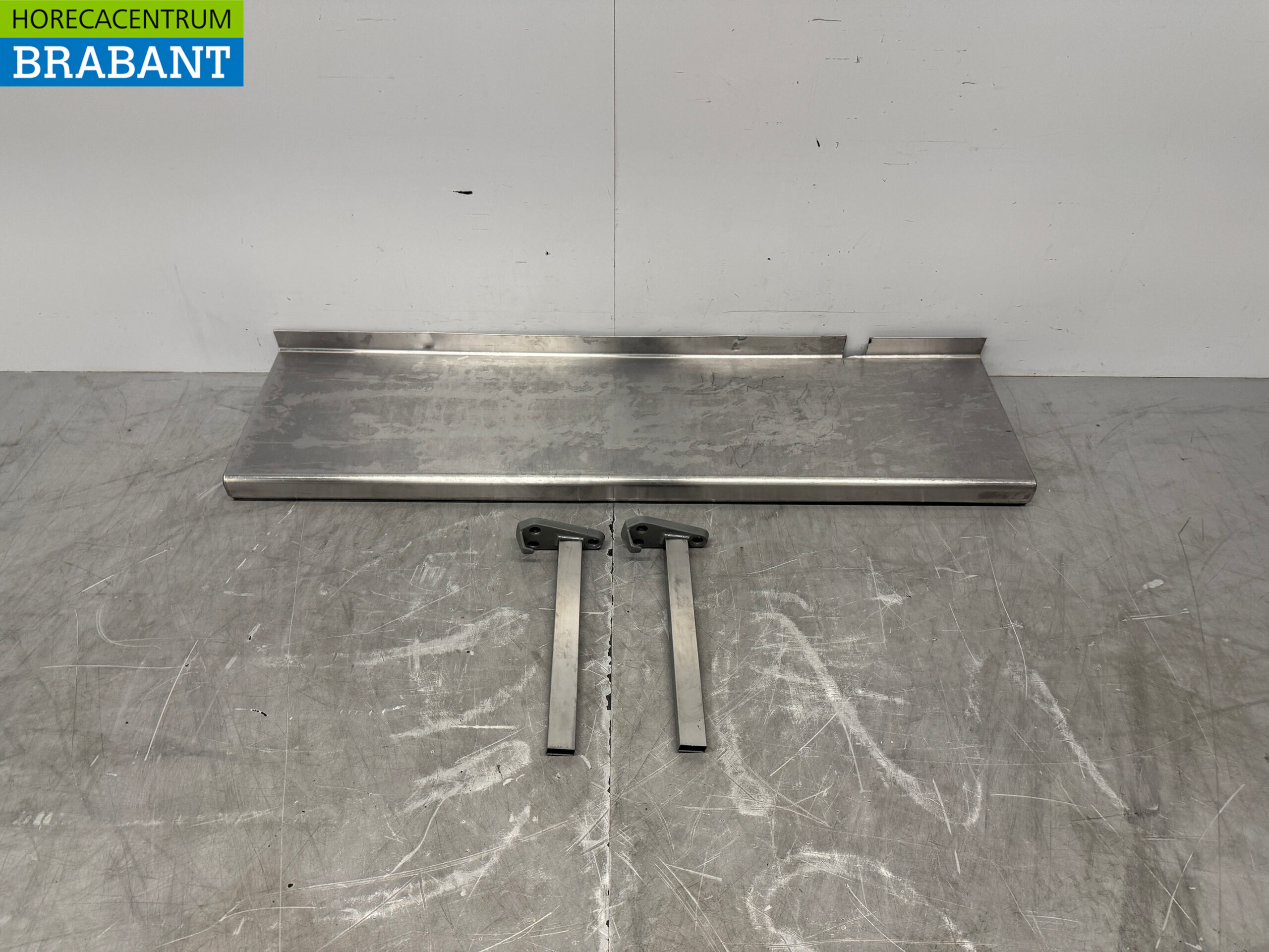 RVS Wandschap Schap 140 x 35,5 cm Horeca