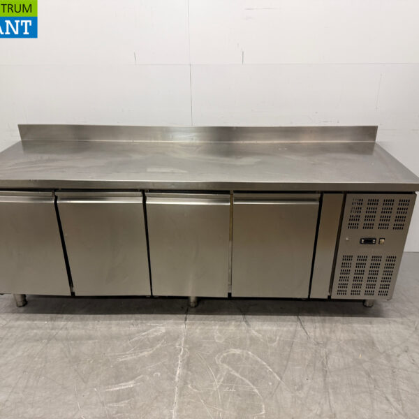 RVS Koelwerkbank 4 Deuren 223 cm 230V Horeca