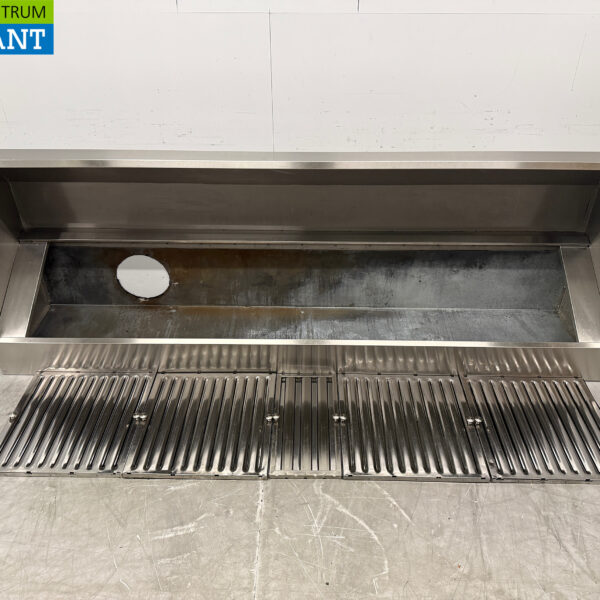 RVS Afzuigkap Dampkap Schuin model 250 cm Horeca