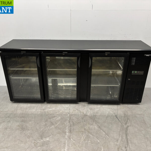 Maxxfrost Barkoeling 3 Glazen Klapdeuren 200 cm 230V Horeca