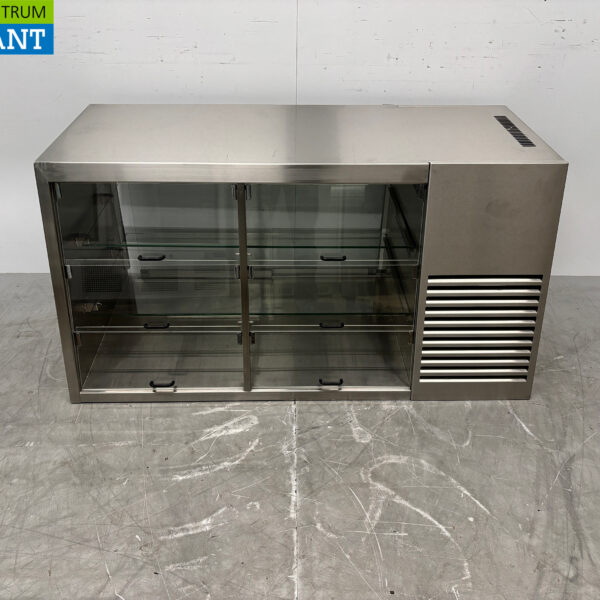 RVS Groku Koelvitrine 6 kleppen 140 cm 230V Horeca