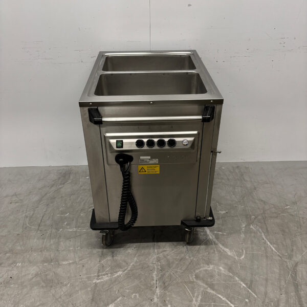 RVS Rieber Verrijdbare Bain-marie 2 x 1/1 GN met warmhoudkast 230V Horeca