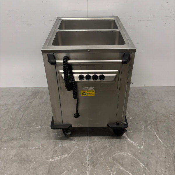 RVS Rieber Verrijdbare Bain-Marie 2 x 1/1 GN met warmhoudkast 230V Horeca