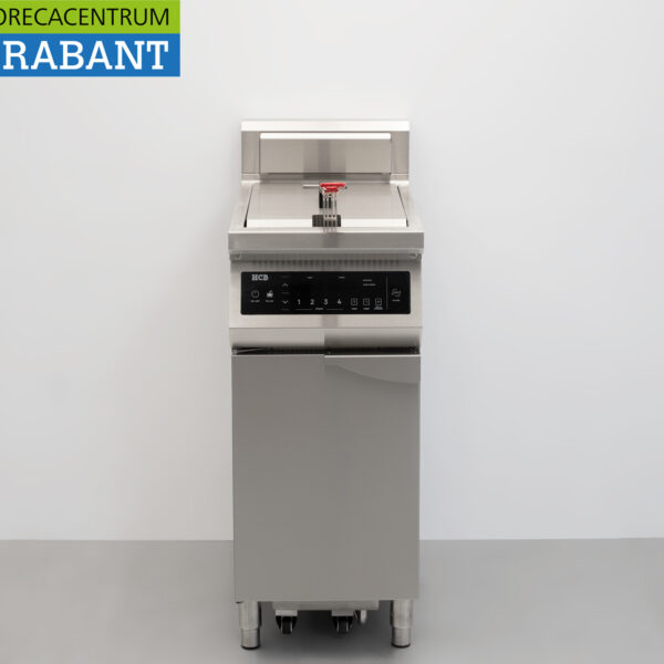 HCB RVS Inductie friteuse met vetfiltersysteem 20 liter 400V Horeca