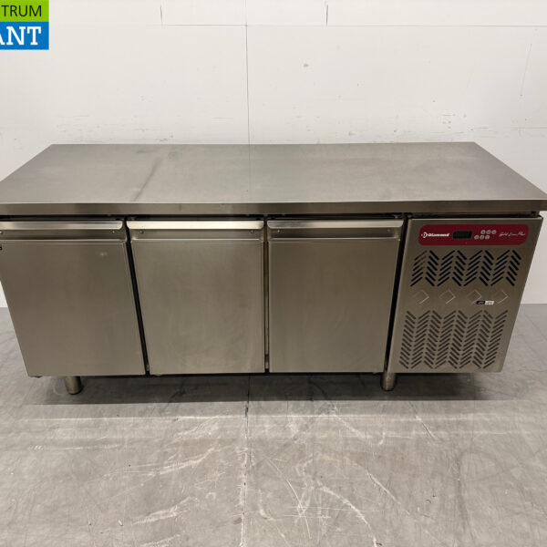 RVS Diamond Koelwerkbank 3 Deuren 180,5 cm 230V Horeca