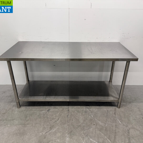 RVS Werktafel met onderschap 160 x 70 x 81,5 cm Horeca