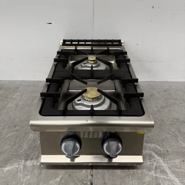 RVS Gico 2 Pits Opzet Fornuis 40 cm GAS Horeca
