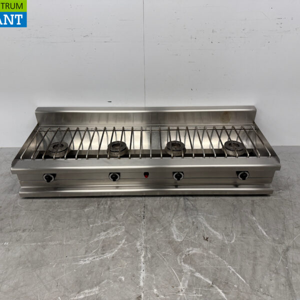 RVS Visvardis Pannenkoekenfornuis 4 branders 4 x 8,5 kW 160 cm Propaan Horeca