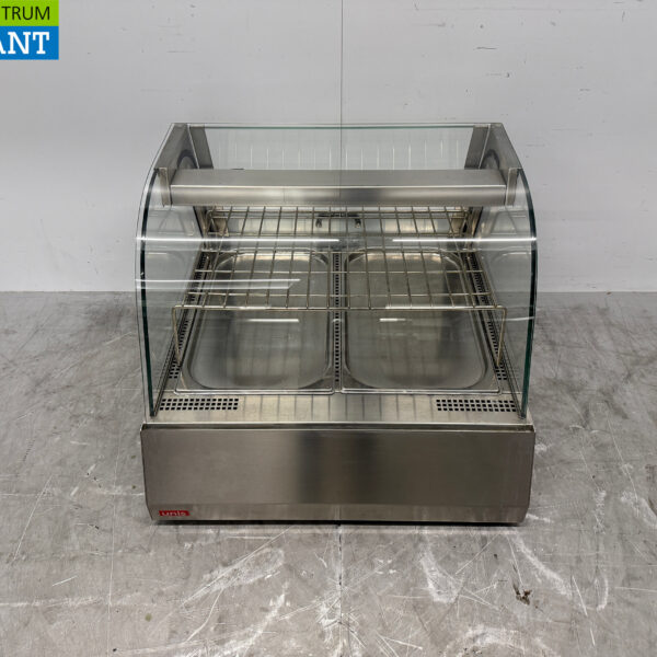 RVS Unis Warmhoudvitrine 2 x 1/1 GN 230V Horeca