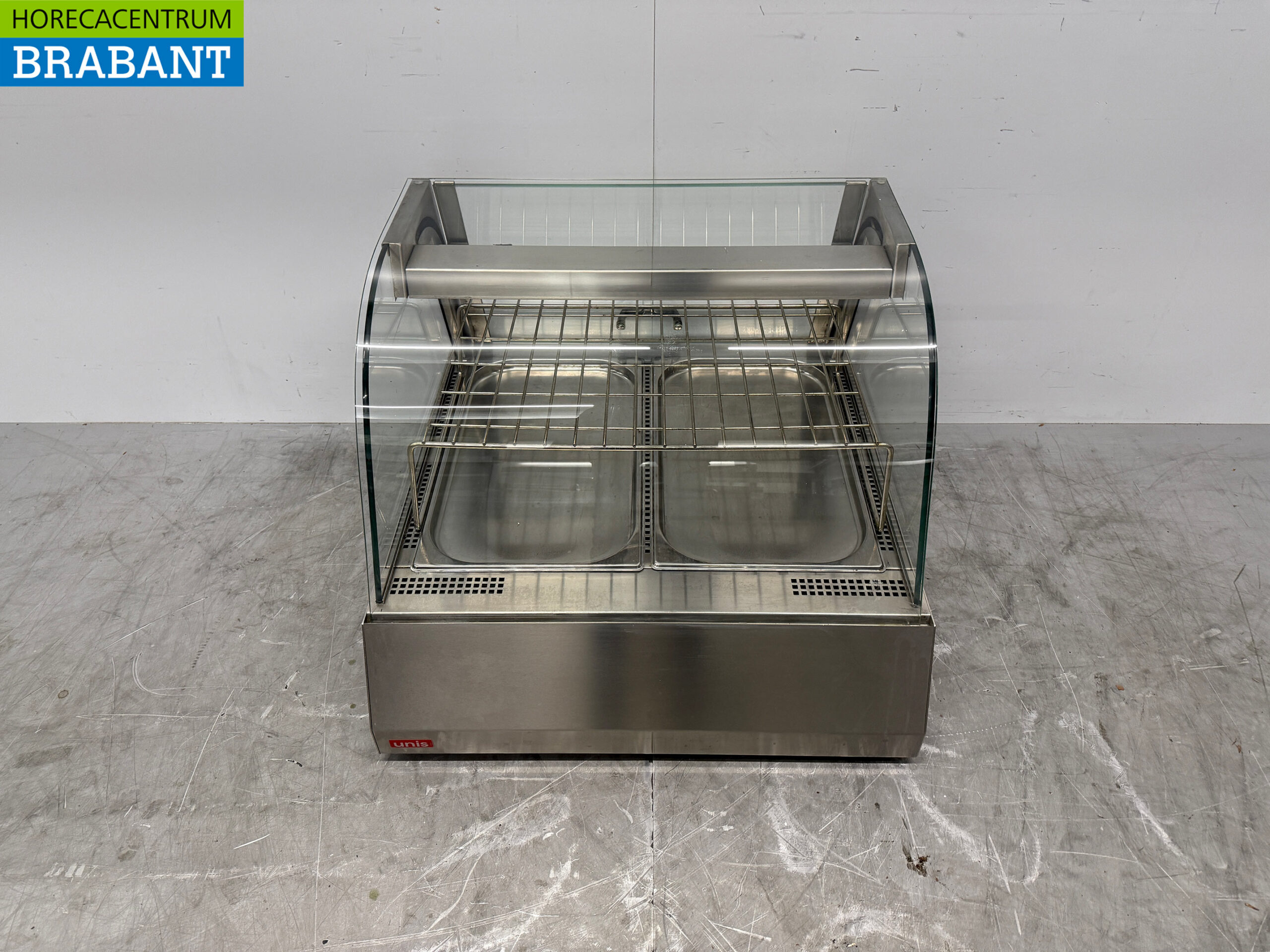 RVS Unis Warmhoudvitrine 2 x 1/1 GN 230V Horeca