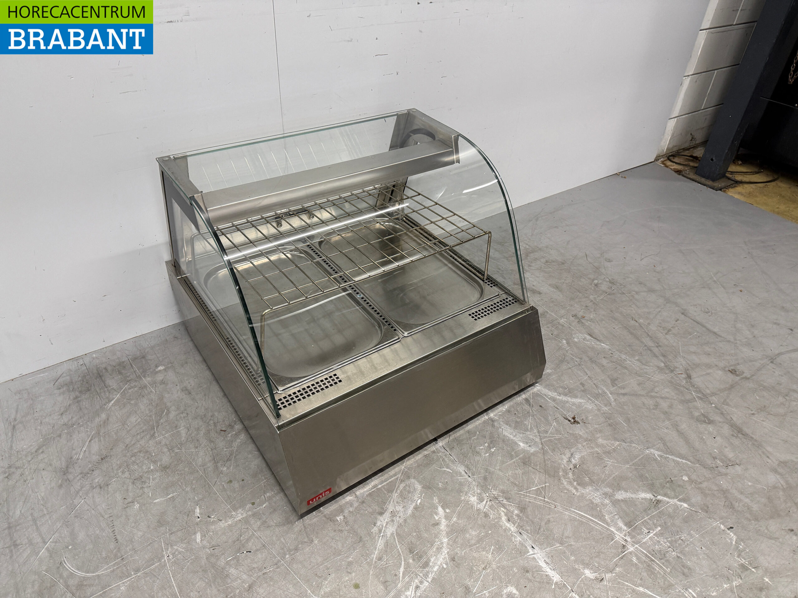 RVS Unis Warmhoudvitrine 2 x 1/1 GN 230V Horeca - Afbeelding 3