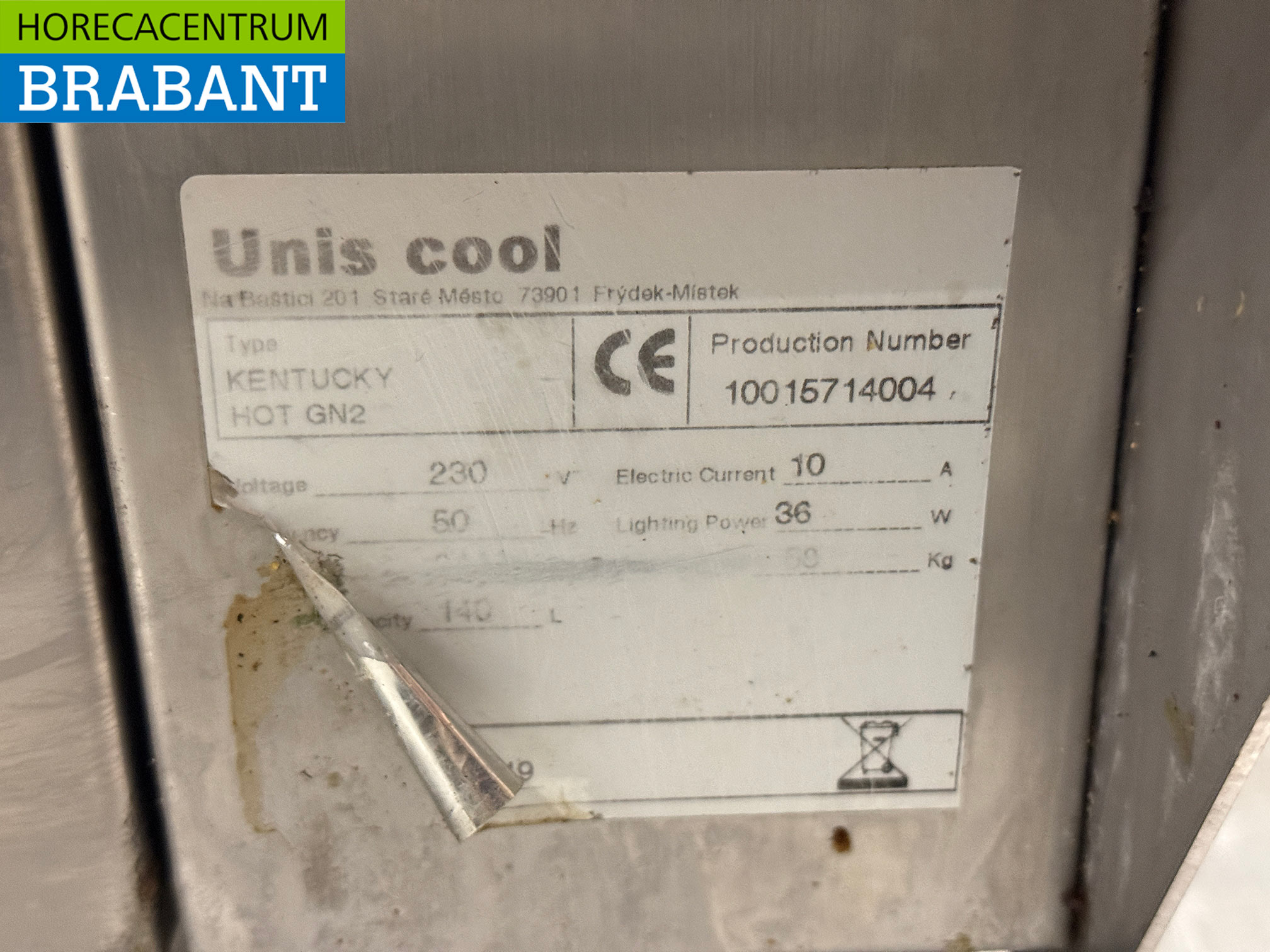 RVS Unis Warmhoudvitrine 2 x 1/1 GN 230V Horeca - Afbeelding 6