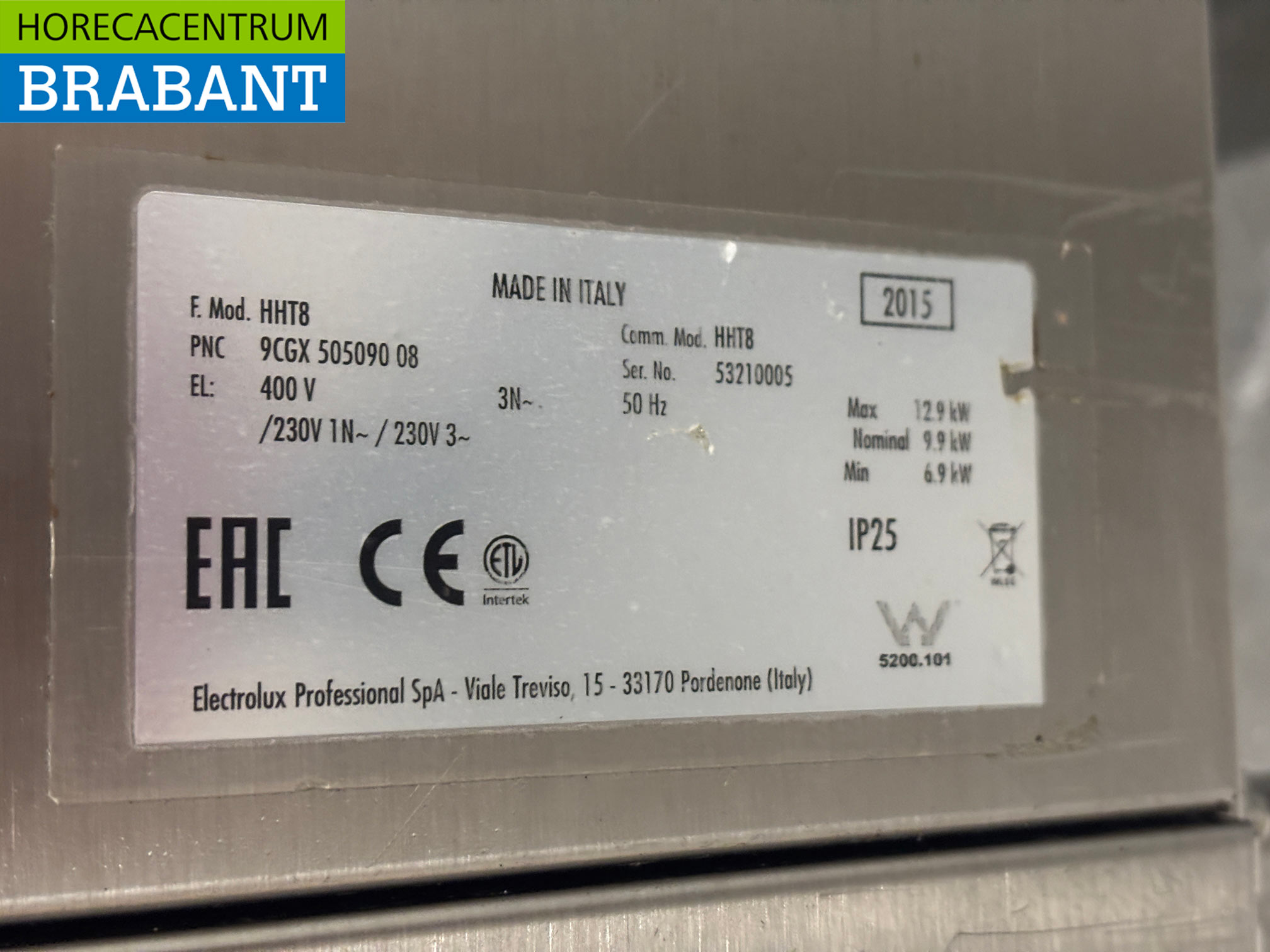 RVS Zanussi HHT8 Doorschuifvaatwasser 400V Horeca - Afbeelding 6