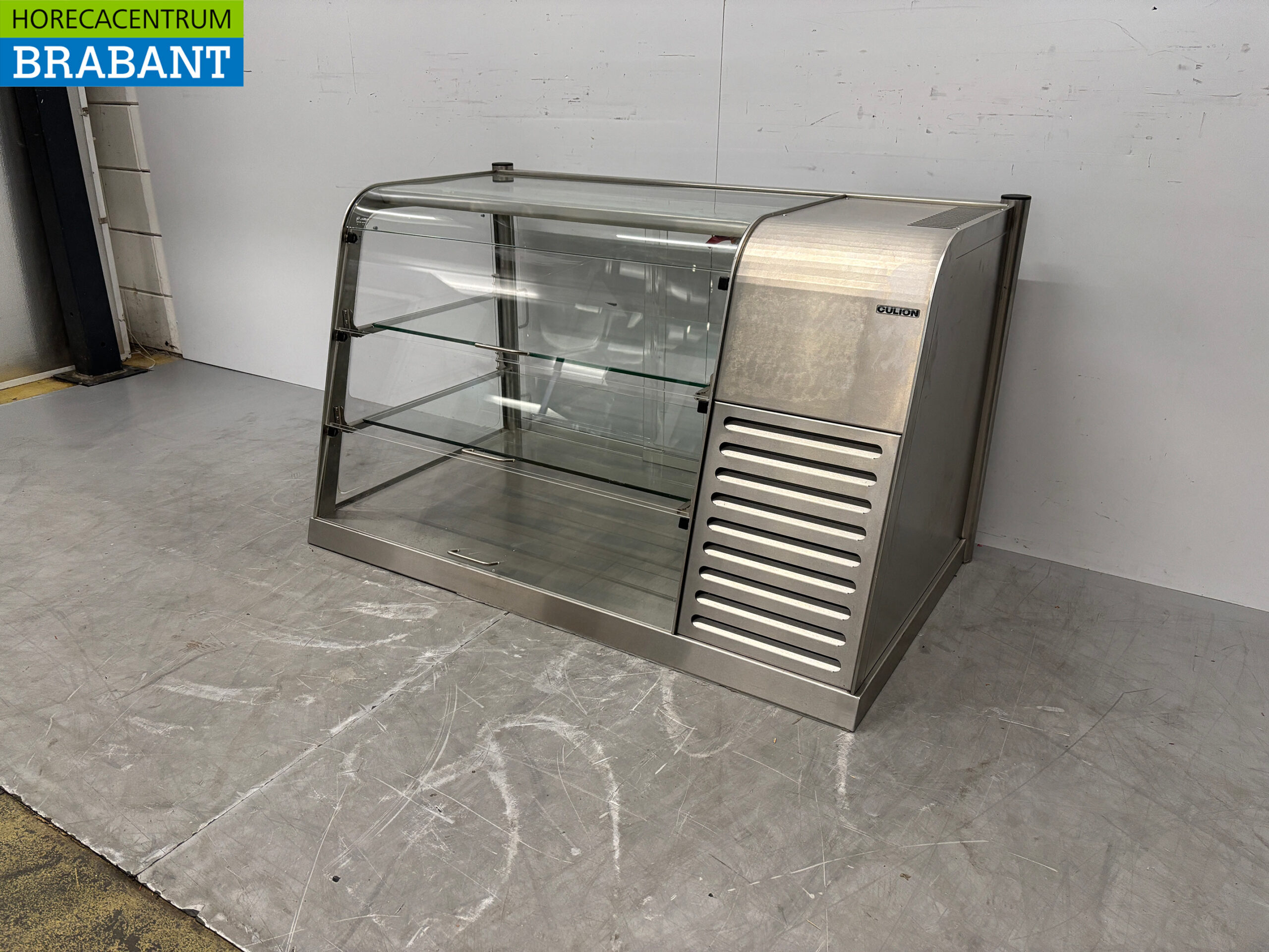 RVS Culion Koelvitrine 3 Kleppen 116 cm 230V Horeca - Afbeelding 2