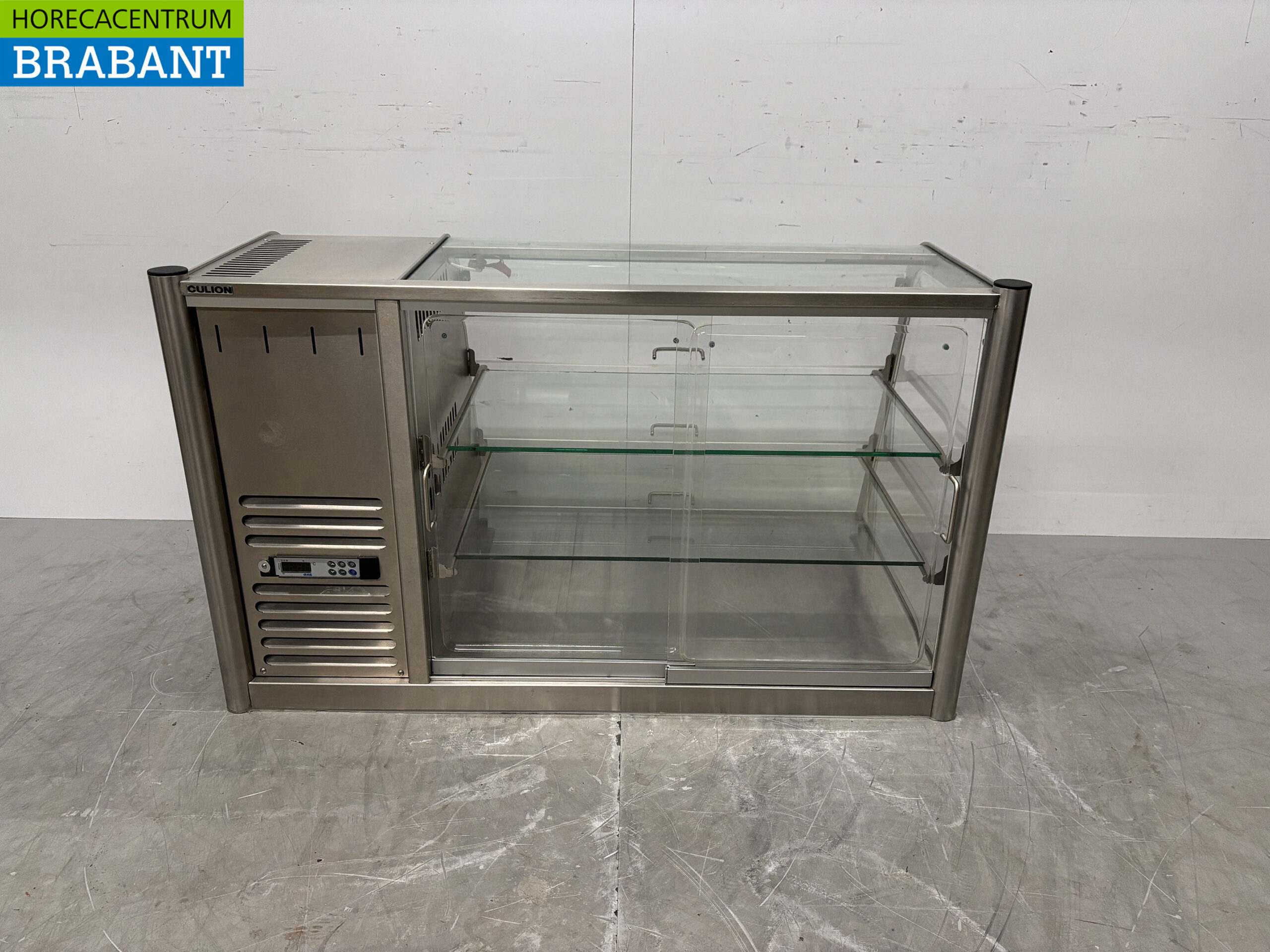 RVS Culion Koelvitrine 3 Kleppen 116 cm 230V Horeca - Afbeelding 4