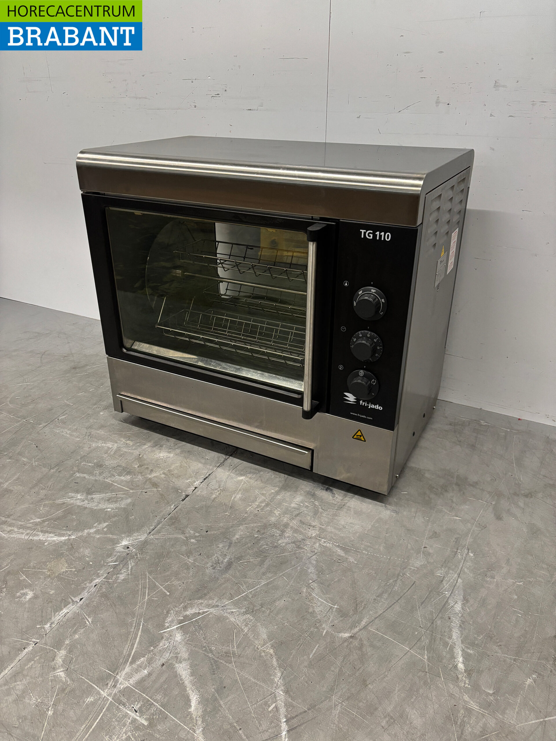 RVS Fri-Jado Rotisserie Kippengrill Grill 4 manden 400V Horeca - Afbeelding 2