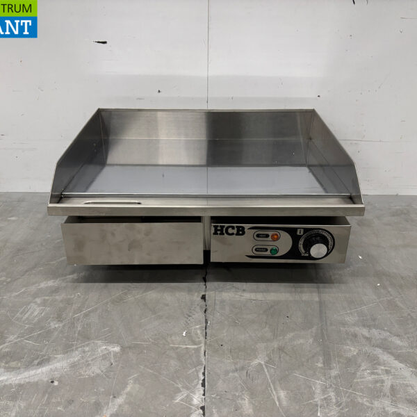 RVS Grillplaat Bakplaat Chroom plaat 55 cm 230V Horeca