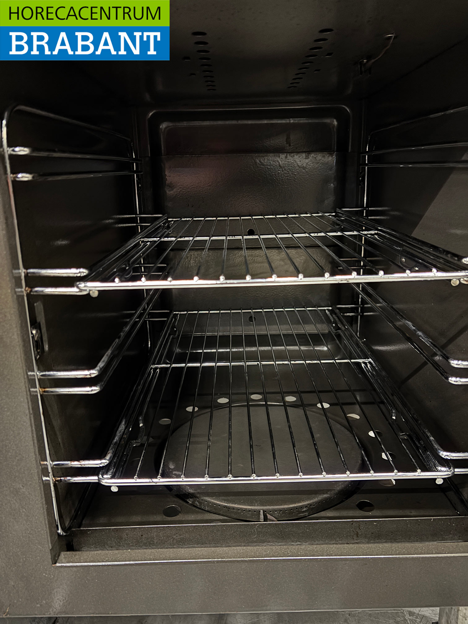 RVS Atag 6 pits Fornuis met bakplaat en dubbele oven 6 x 1/1 GN GAS 105 cm Horeca - Afbeelding 5