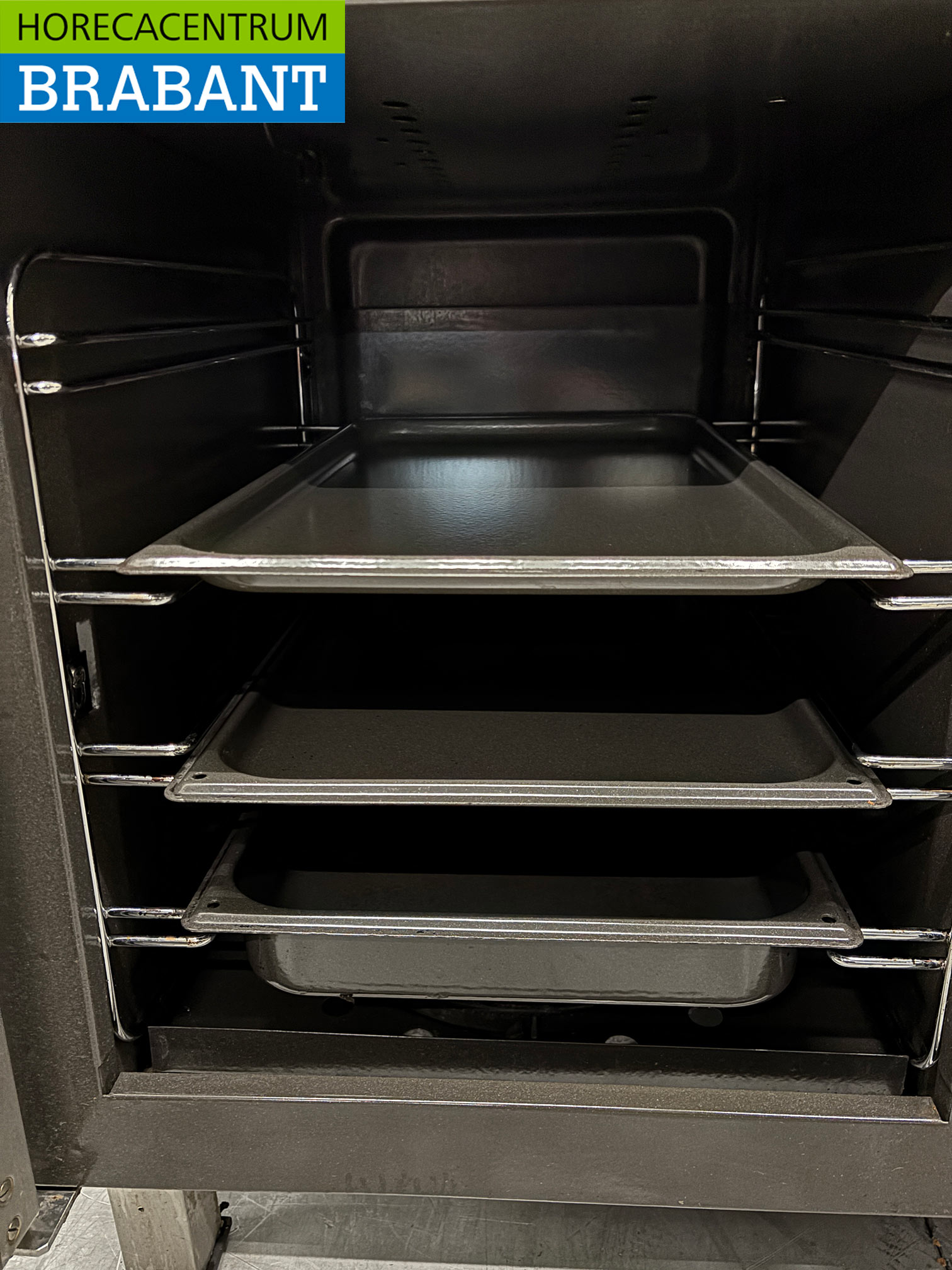 RVS Atag 6 pits Fornuis met bakplaat en dubbele oven 6 x 1/1 GN GAS 105 cm Horeca - Afbeelding 6